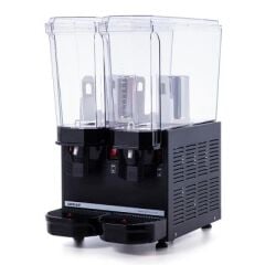 Samixir Klasik Twin Soğuk İçecek Dispenseri, 20+20 L, Siyah, Karıştırıcılı, 36x52x66 cm, 40.MMB