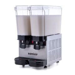 Samixir Klasik Twin Soğuk İçecek Dispenseri, 20+20 L, Inox, Karıştırıcılı, 36x52x66 cm, 40.MMI