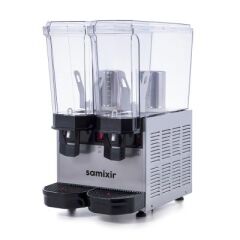 Samixir Klasik Twin Soğuk İçecek Dispenseri, 20+20 L, Inox, Karıştırıcılı, 36x52x66 cm, 40.MMI